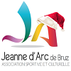 Logo de la JA coiffé d'un bonnet de Noël