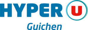 Logo Hyper U Guichen Bleu et rouge