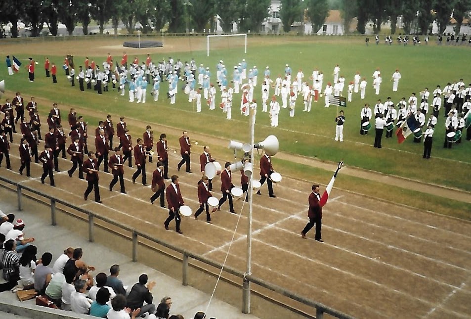 Défilé dans le stade