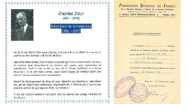 Charles Joly et Affiliation JA à la FSCF