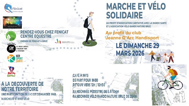 La section Handisport est soutenue par la Marche solidaire de  Fénicat Dimanche 29/03
