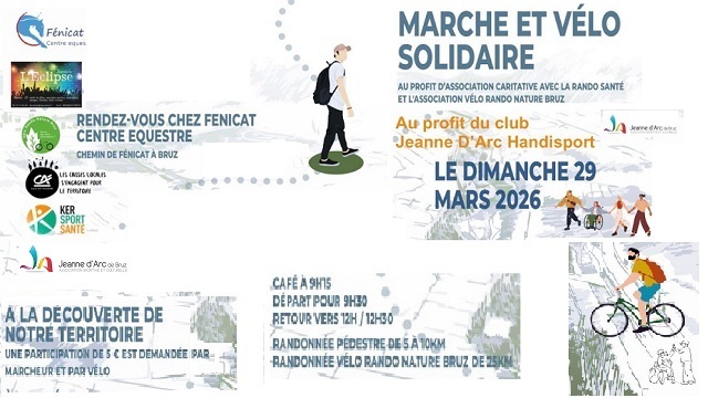 La section Handisport est soutenue par la Marche solidaire de  Fénicat Dimanche 29/03